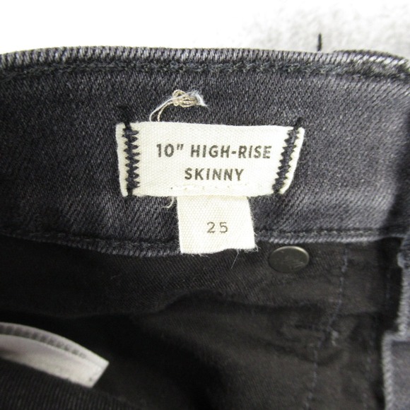 Madewell Women's Gray High-Rise Skinny Jeans Size 25 Stretch Denim - Picture 12 of 14
